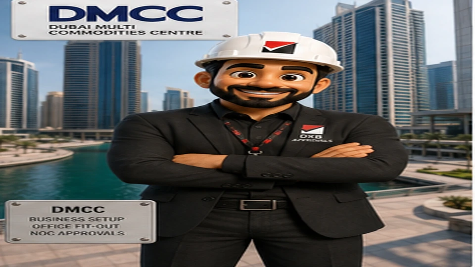 Dubai Multi Commodities Centre approval scene with Mr. Approval