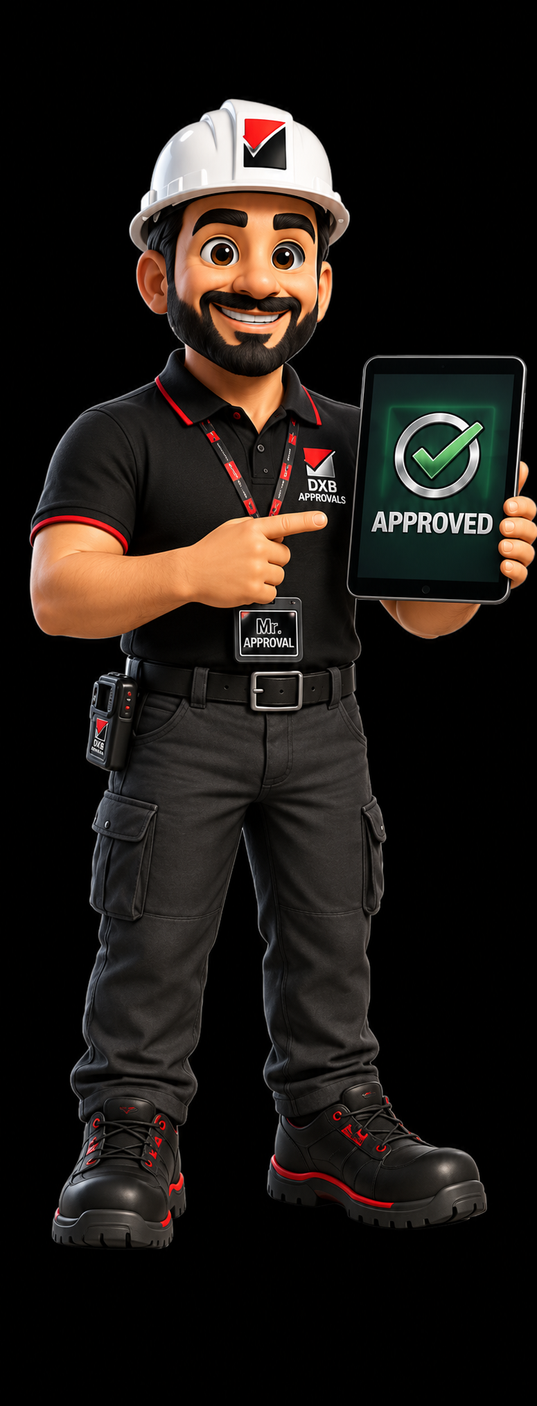 Mr. Approval presenting DAMAC approval support